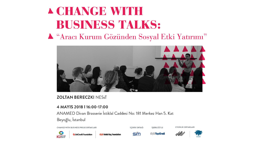 Change with Business Talks: Aracı Kurum Gözünden Sosyal Etki Yatırımı - 4 Mayıs 16:00 - 17:00