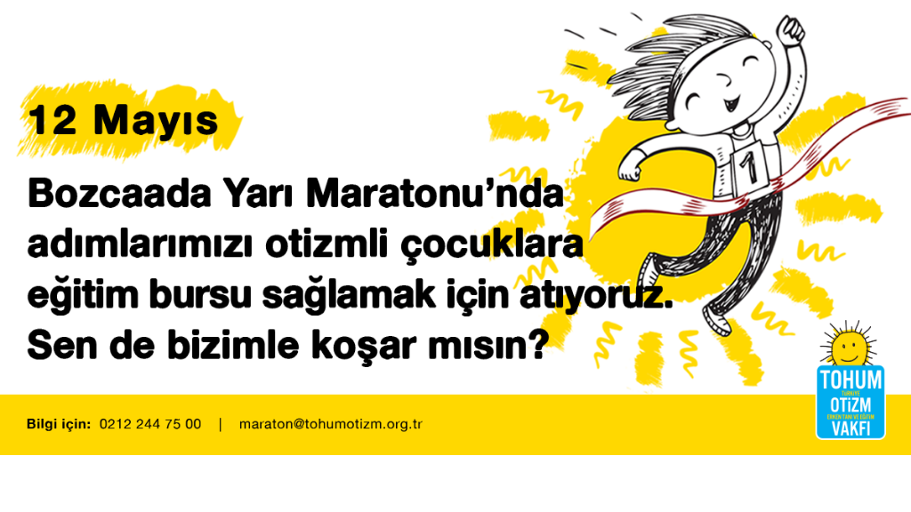 Bozcaada Yarı Maratonu’nda Adımlar Otizmli Çocukların Eğitimi İçin!