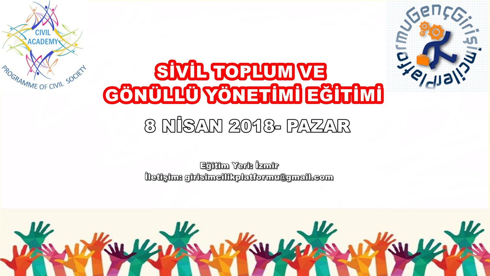 Ücretsiz Sivil Toplum ve Gönüllü Yönetimi Eğitimi - İzmir