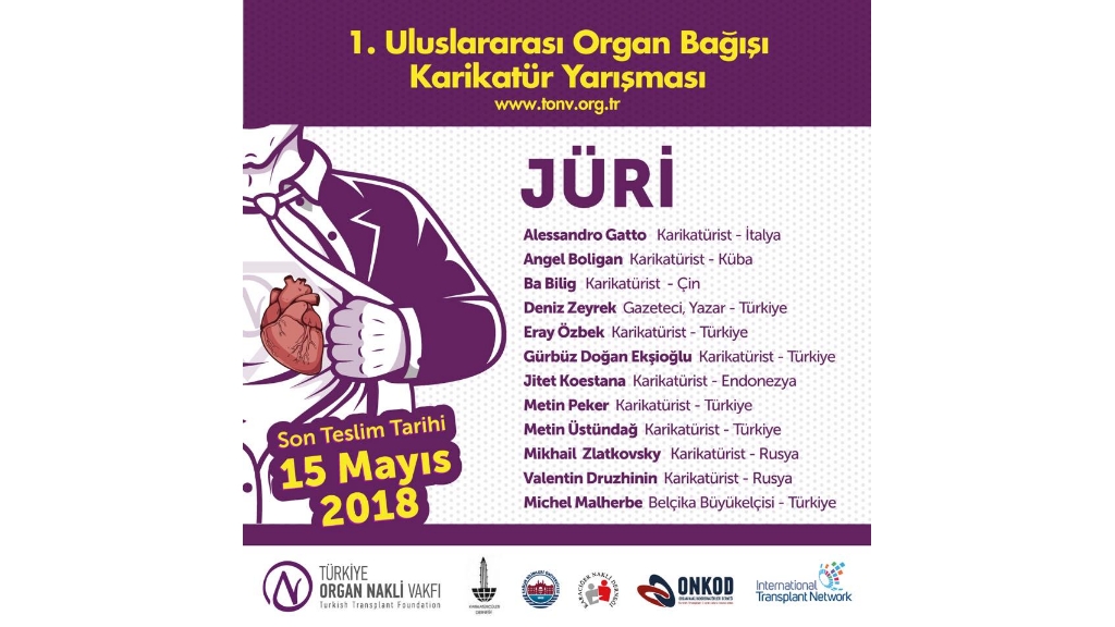 Organ Bağışı Farkındalığı için Uluslararası Karikatür Yarışması