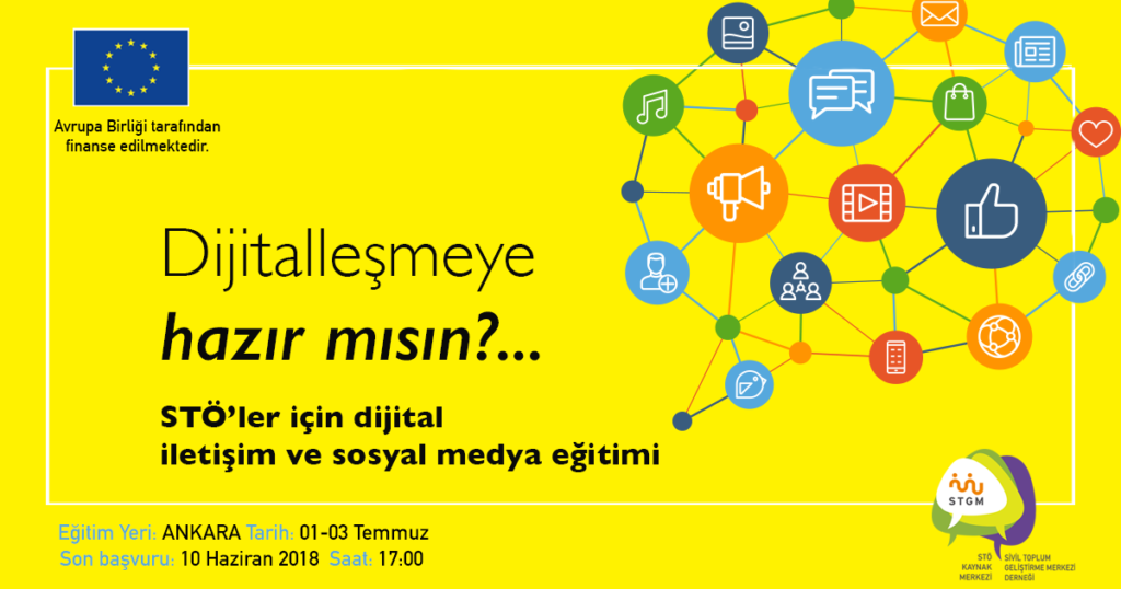 "STÖ’ler İçin Dijital İletişim ve Sosyal Medya Eğitimi”ne Başvurular Başladı