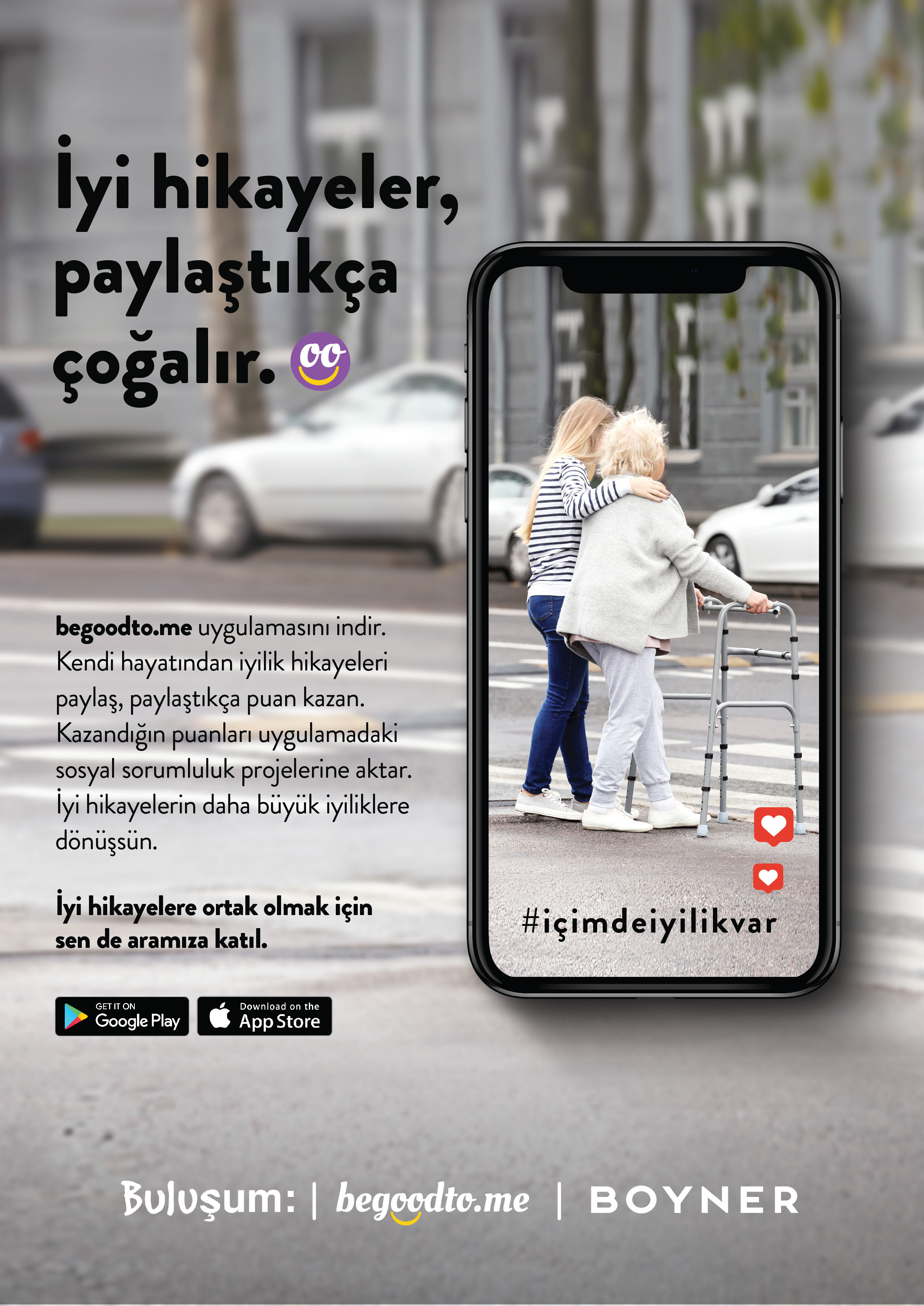 Boyner iyilik hareketini büyütüyor: İyilikleri paylaşarak çoğaltmayı amaçlayan uygulama begoodto.me