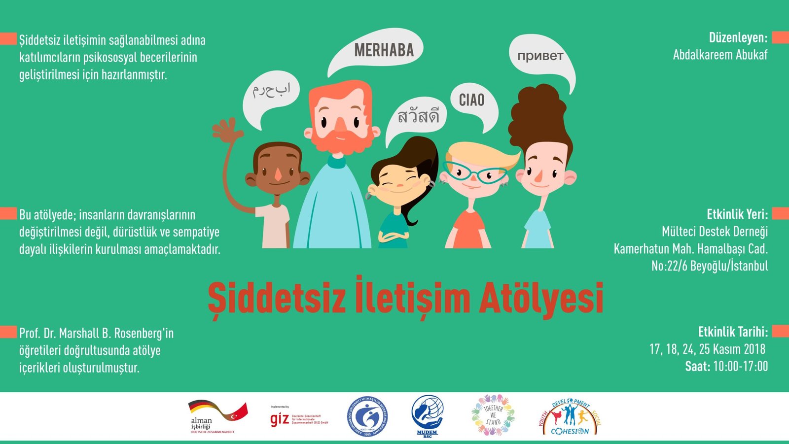 Şiddetsiz İletişim Atölyesine Katılmak İster misiniz?