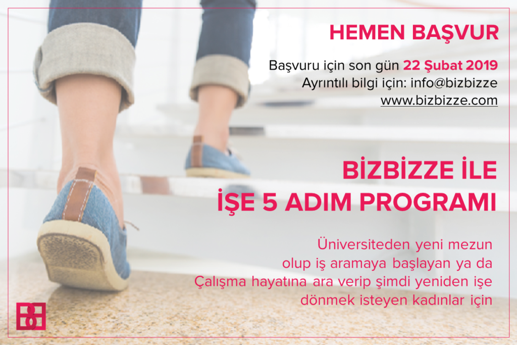BizBizze ile İşe 5 Adım Programı başvuruları açıldı!