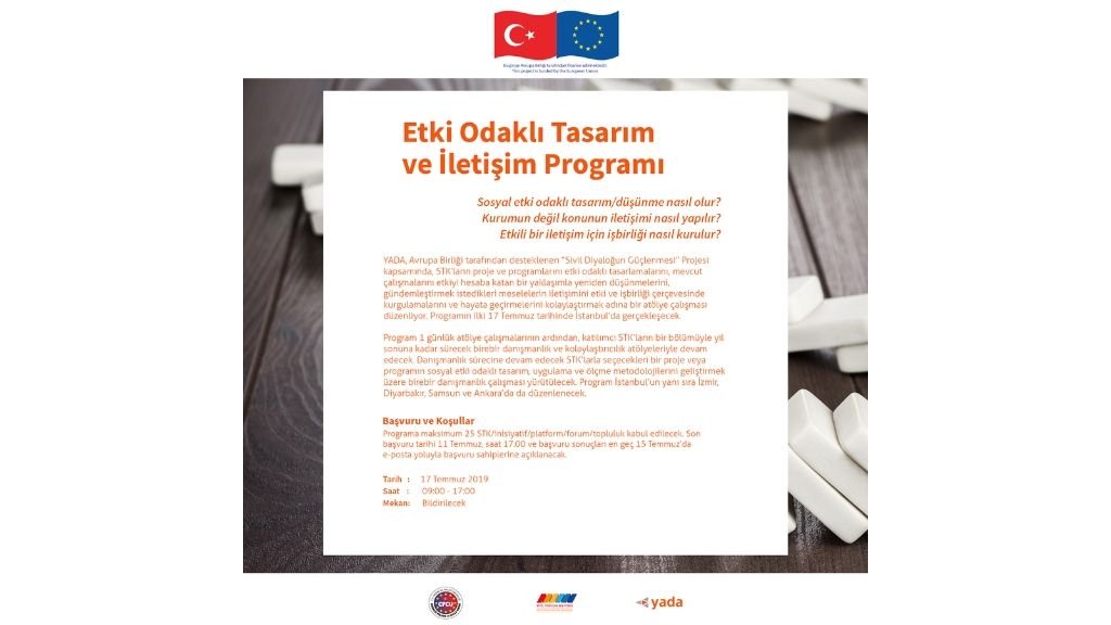 Etki Odaklı Tasarım Ve İletişim Programı Başvuruları Başladı!