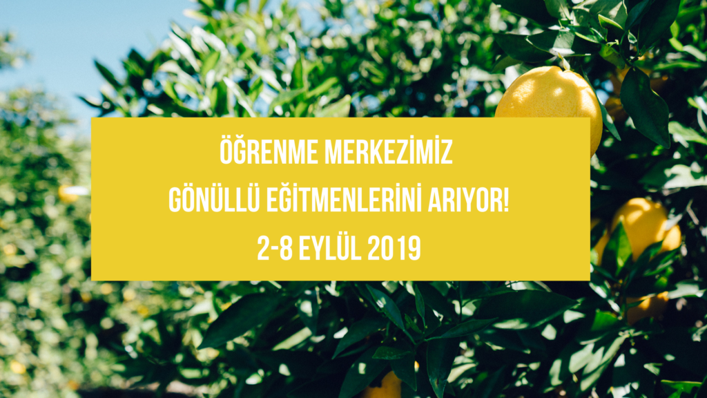Yuva Derneği Öğrenme Merkezi Ekolojik Okuryazarlık Eğitimi Programı Gönüllü Eğitmenlerini Arıyor!