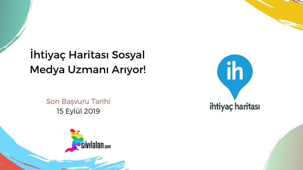 İhtiyaç Haritası Sosyal Medya Uzmanı Arıyor!