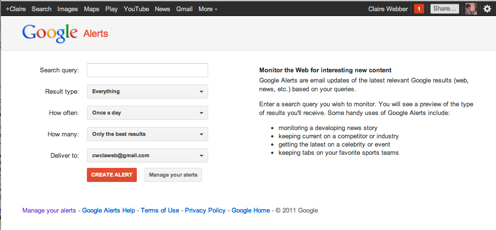 Google Alerts