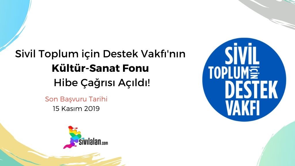 Sivil Toplum için Destek Vakfı'nın  Kültür-Sanat Fonu Hibe Çağrısı Açıldı!