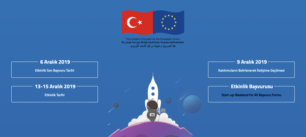 Startup Weekend For All, 13-15 Aralık’ta Adana’da
