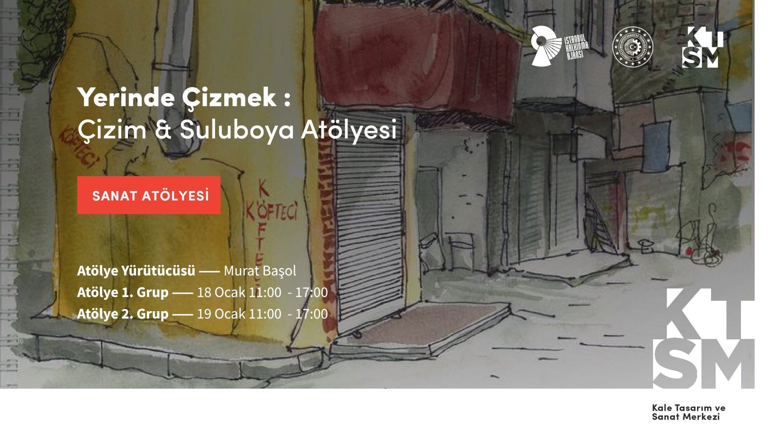 Yerinde Çizmek: Çizim ve Suluboya Atölyesi