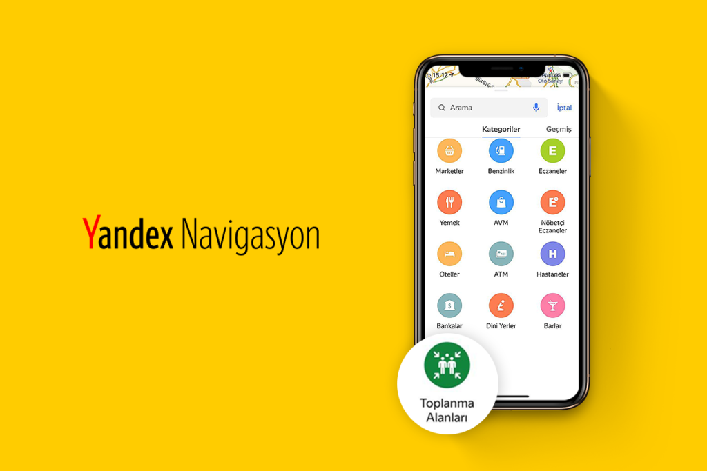 Yandex Navigasyon ve Yandex Haritalar, afet toplanma alanlarını göstermeye başladı