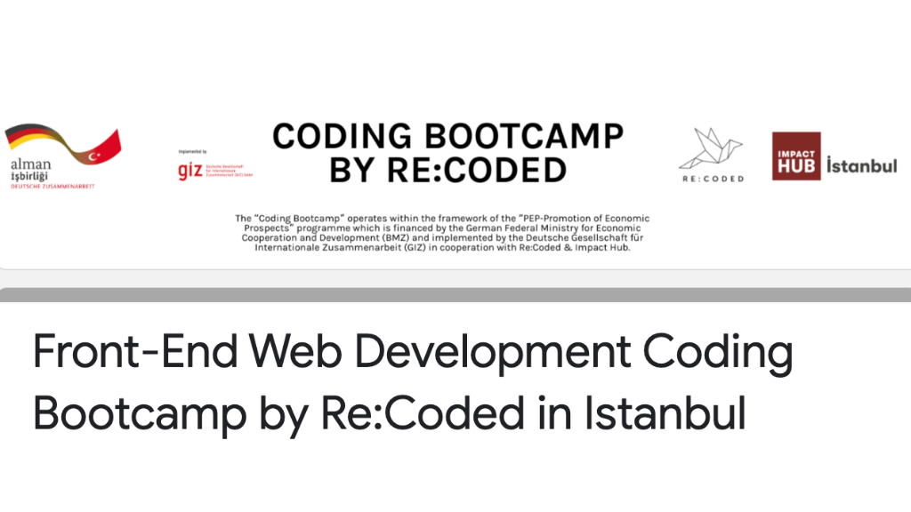 Apply for a Full Scholarship for Re:Coded’s Front-End Web Development Bootcamp
