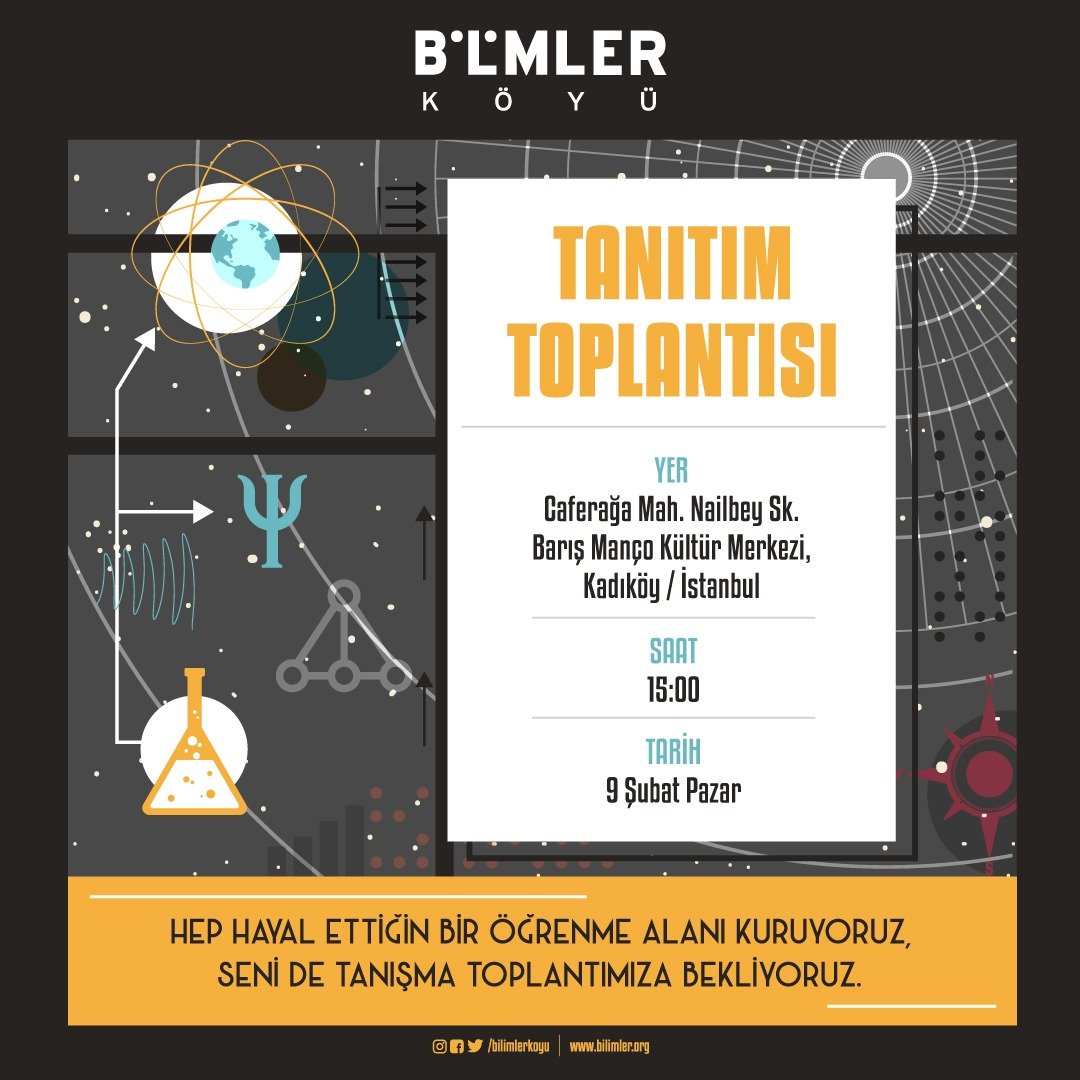 9 Şubat Bilimler Köyü Tanıtım Toplantısına Davetlisiniz!