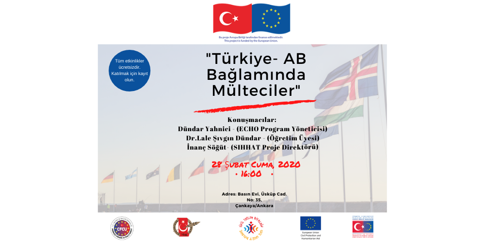 “AB-Türkiye Bağlamında Mülteciler” Paneline Davetlisiniz