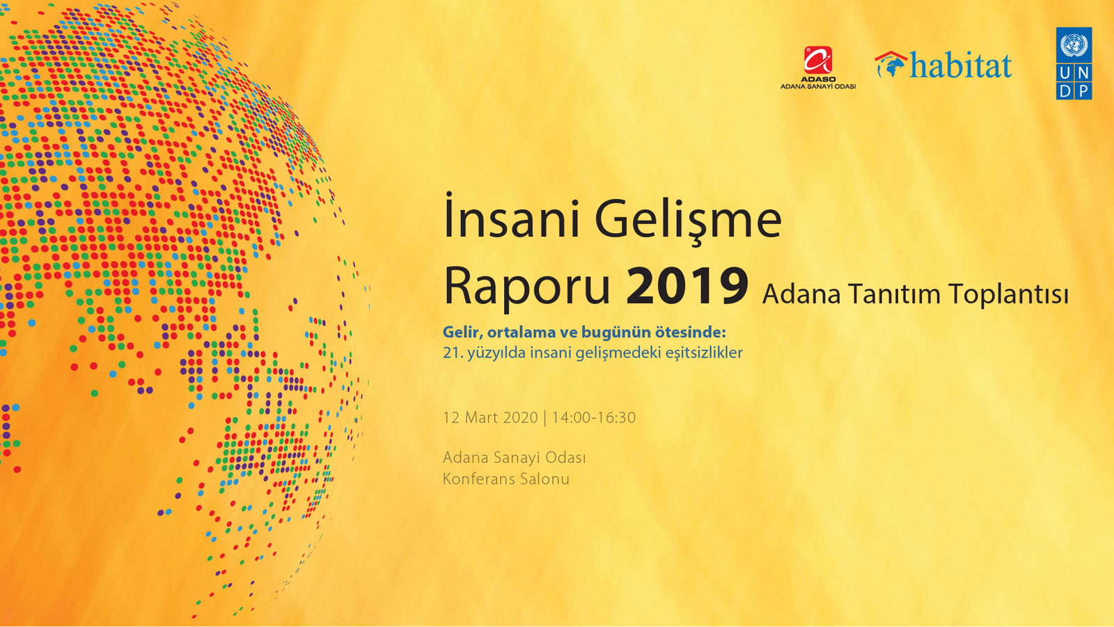 2019 İnsani Gelişme Raporu Adana Tanıtım Toplantısı