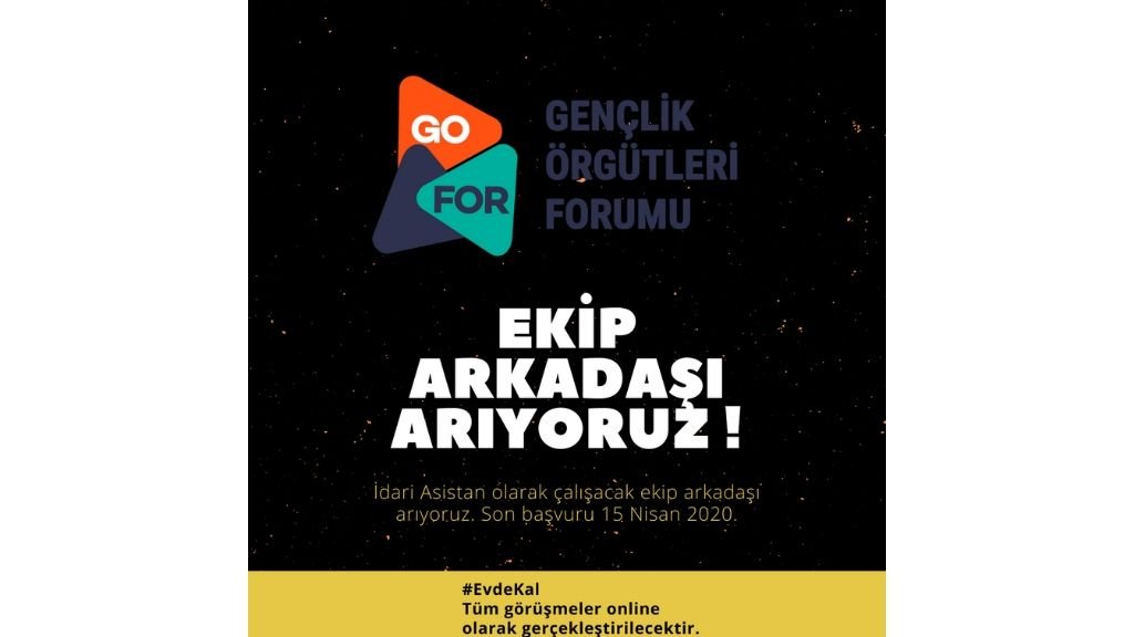 Gençlik Örgütleri Forumu Ekip Arkadaşı Arıyor