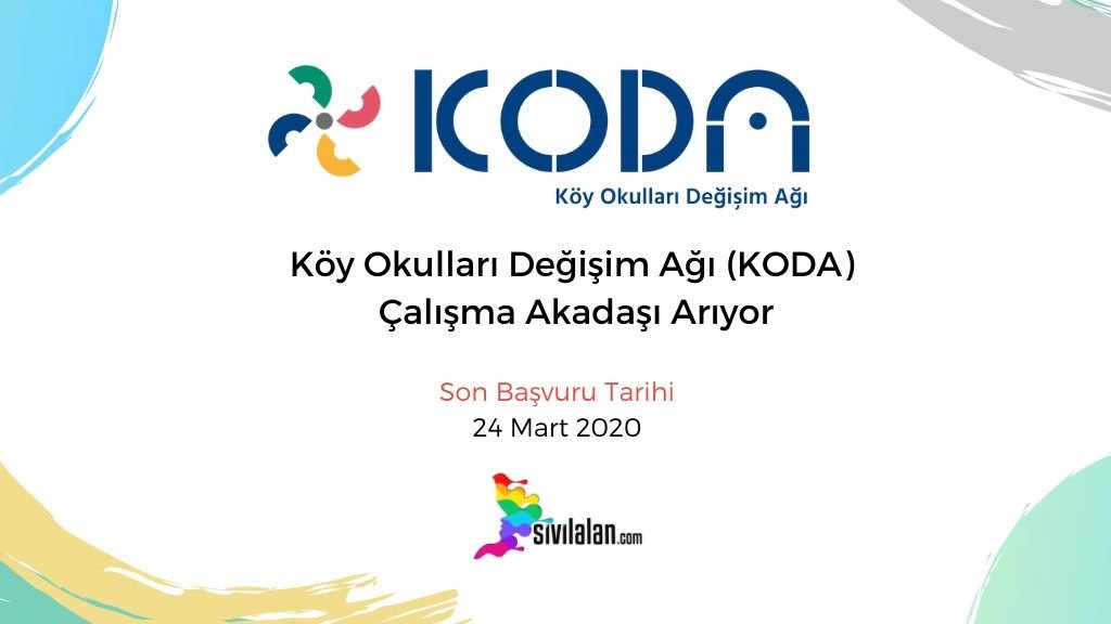 Köy Okulları Değişim Ağı (KODA) Çalışma Akadaşı Arıyor