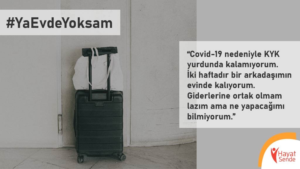 #YaEvdeYoksam - Acil Burs Destek Fonu Kampanyası