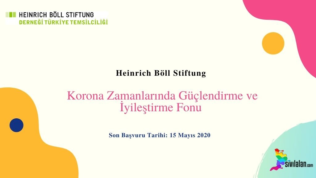 Heinrich Böll Stiftung Korona Zamanlarında Güçlendirme ve İyileştirme Fonu