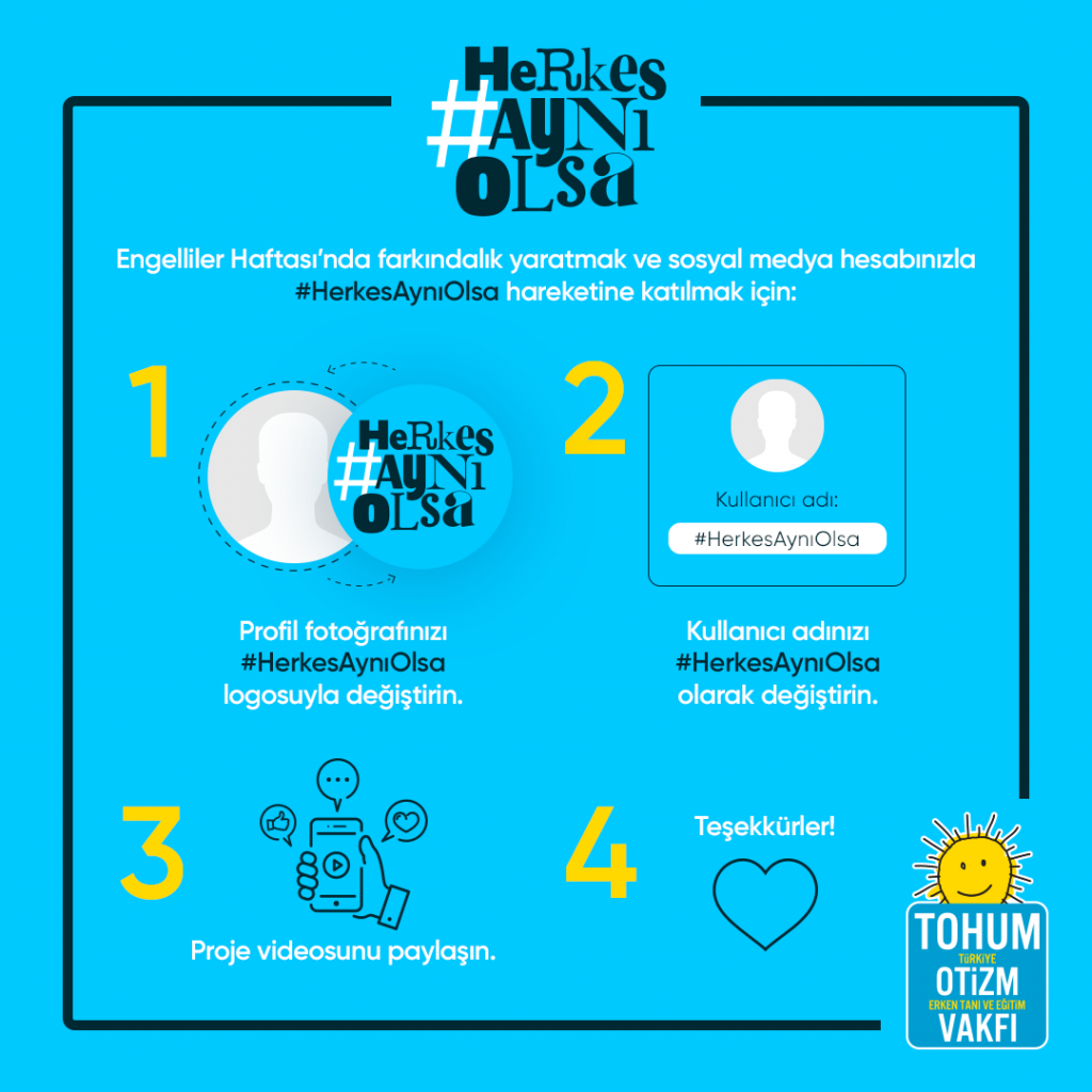 Engelliler Haftası’nda “Herkes Aynı Olsa” Çağrısı