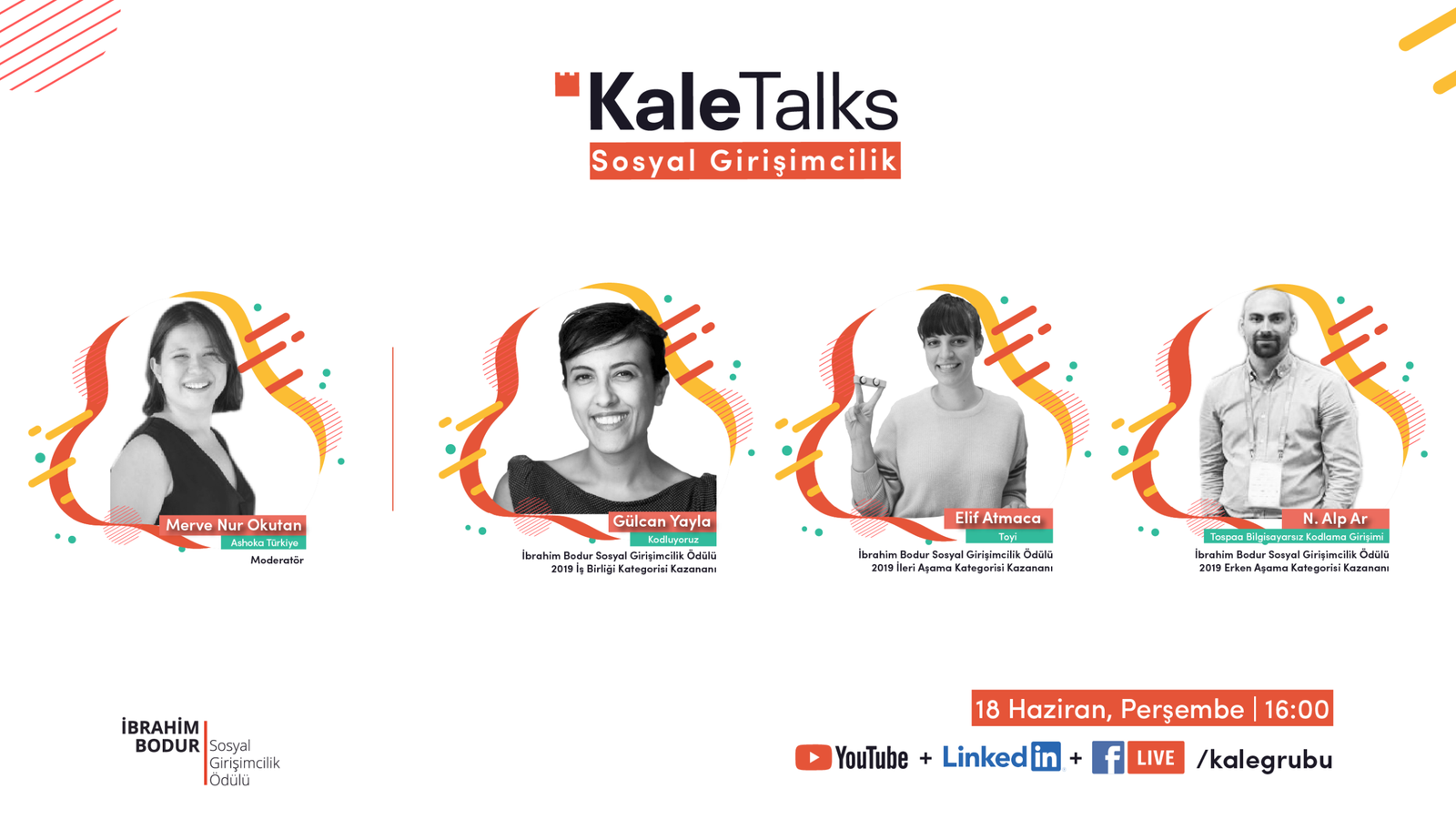 KaleTalks – Sosyal Girişimcilik |İbrahim Bodur Sosyal Girişimcilik Ödülü 2019 Kazananları
