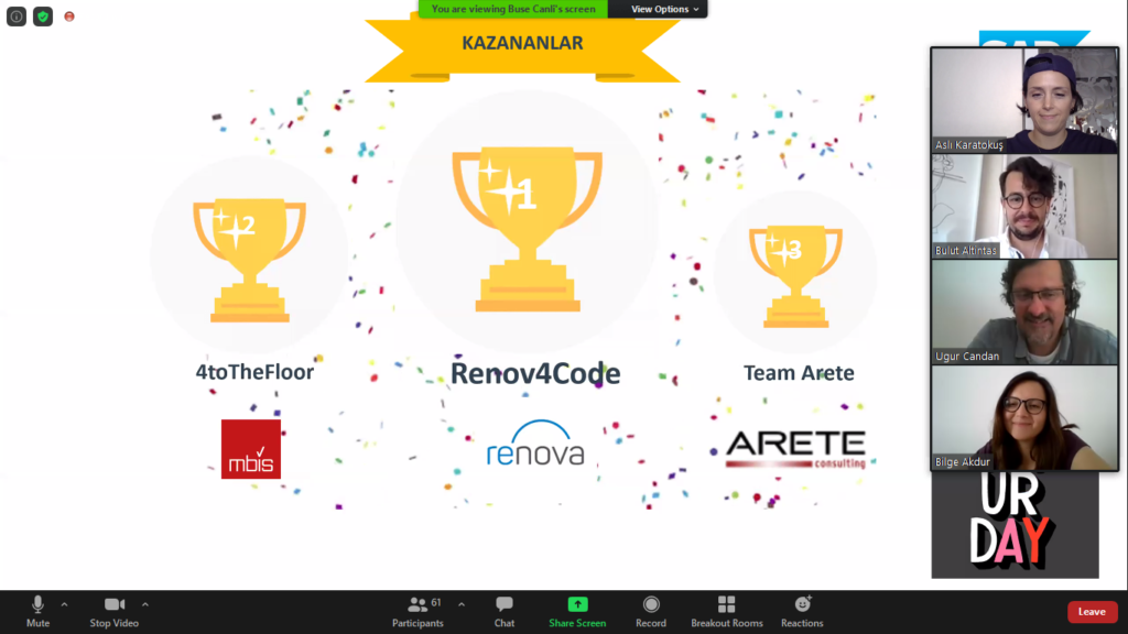 Kurumsal uygulama ve yazılım alanında pazar lideri SAP Türkiye, iş ortakları için “Code4Cloud Online Hackathon” yarışması düzenledi. Yarışmaya katılan takımlar, SAP tarafından sunulan iş problemleri arasından seçtikleri bir konuda SAP Cloud Platform (SAP Bulut Platformu) içerisindeki servisleri kullanarak çözüm önerileri geliştirdi.