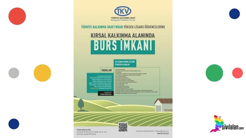 Kırsal Kalkınma Alanında Yüksek Lisans Tezi Yazacak Öğrencilere Yönelik Burs Başvurusu