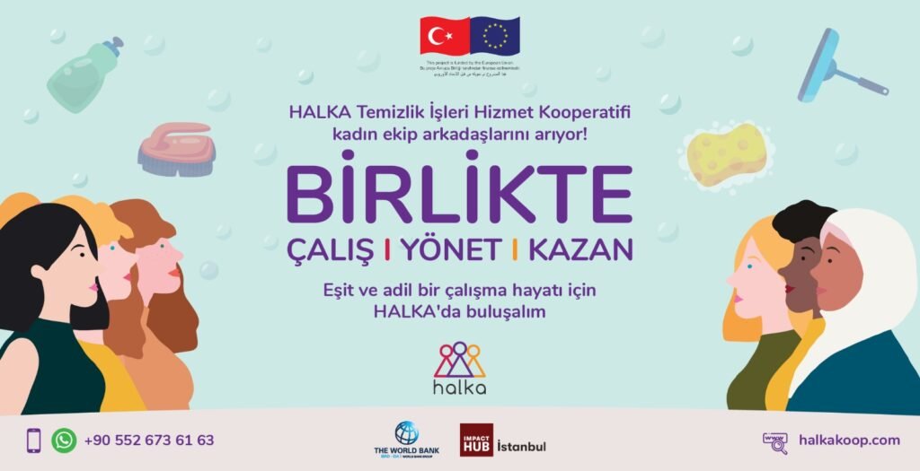 HALKA Temizlik İşleri Hizmet Kooperatifi kadın ekip arkadaşlarını arıyor