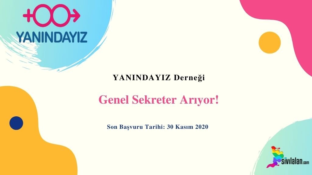YANINDAYIZ Derneği Genel Sekreter Arıyor!