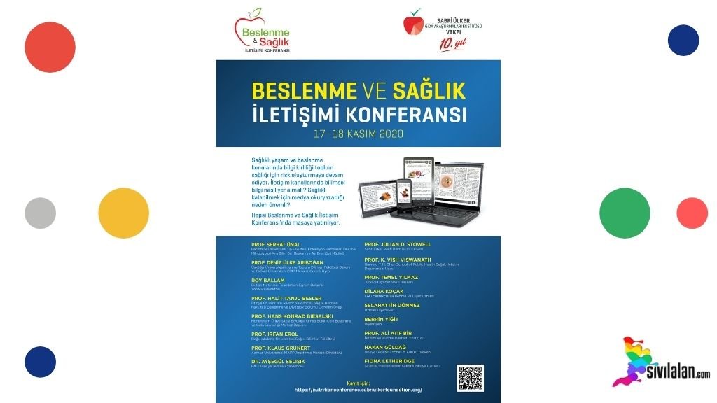 Dünyaca ünlü uzmanlar, 18 Kasım’da COVID-19 pandemisi için Sabri Ülker Vakfı Beslenme ve Sağlık İletişimi Konferansı’nda buluşuyor