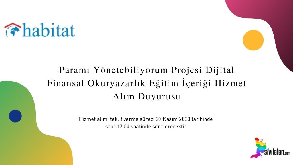 Paramı Yönetebiliyorum Projesi Dijital Finansal Okuryazarlık Eğitim İçeriği Hizmet Alım Duyurusu