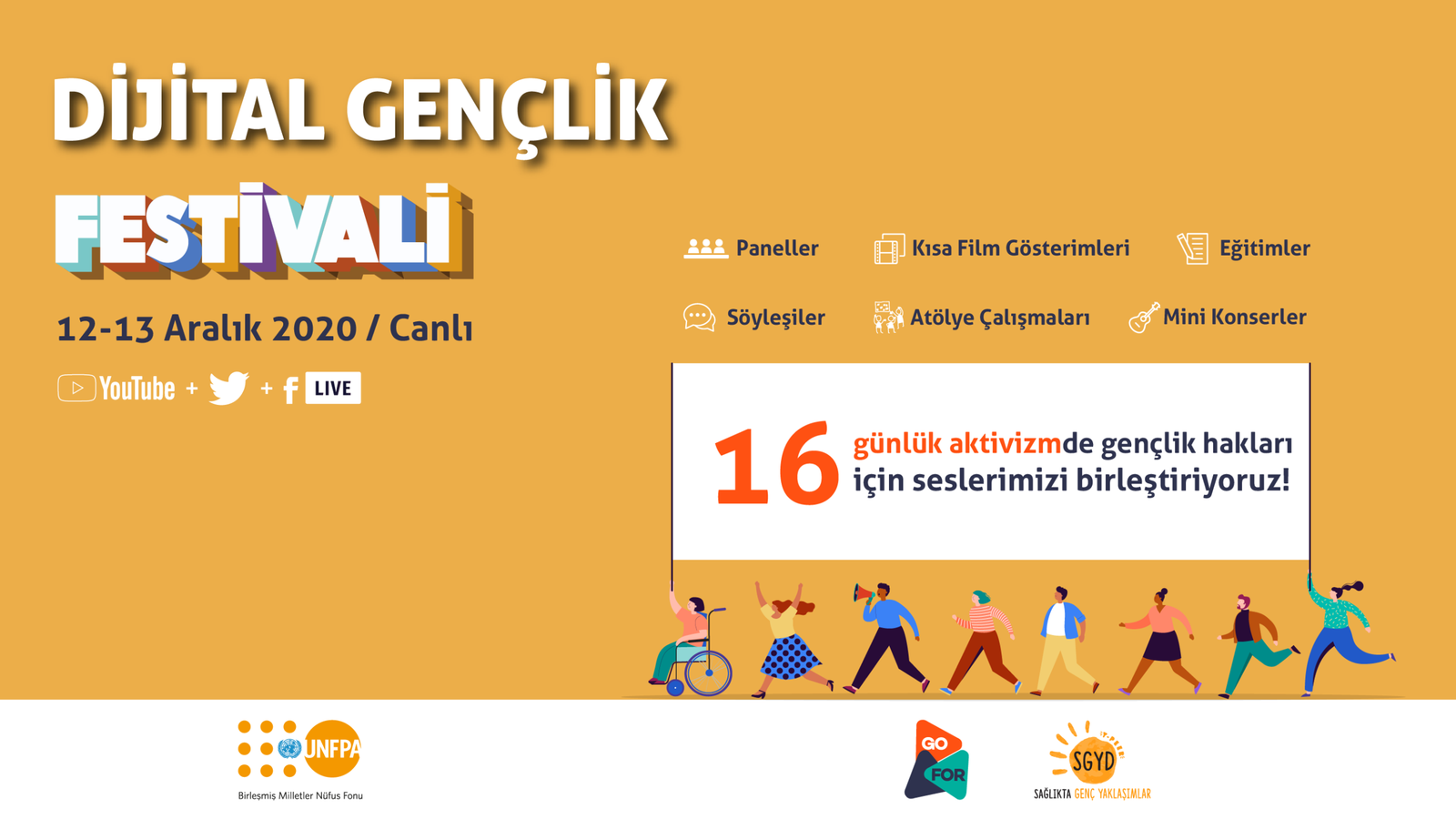 16 Günlük Aktivizmde Gençlik Hakları İçin Seslerimizi Birleştiriyoruz!