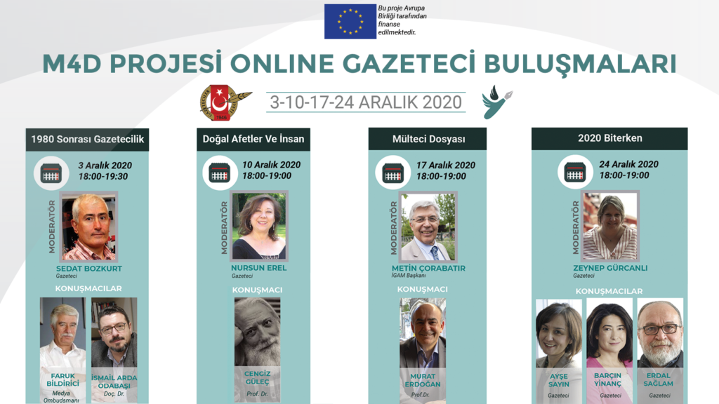 Gazeteciler Cemiyeti tarafından Aralık Ayı Söyleşileri