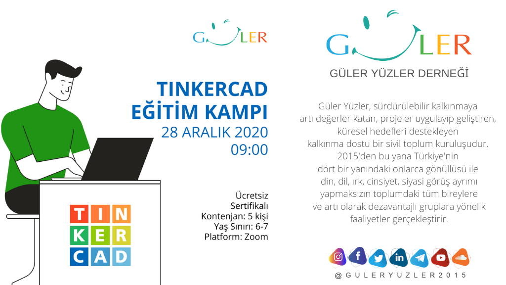 Gülen Yüzler Derneği, Tinkercard 3D Modelleme Eğitimi