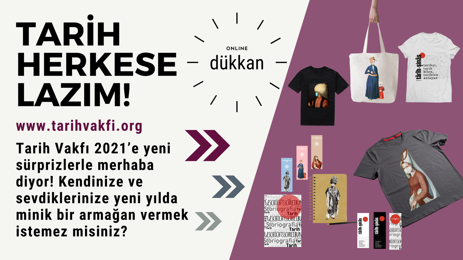 Tarih Vakfı 2021’e yeni sürprizlerle merhaba diyor!