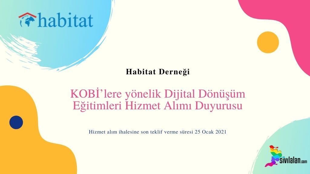 KOBİ’lere yönelik Dijital Dönüşüm Eğitimleri Hizmet Alımı Duyurusu