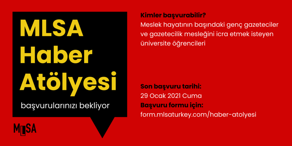 MLSA Haber Atölyesi ön başvuruları açıldı