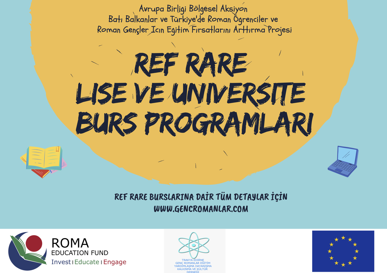 REF RARE (EU Regional Action for Roma Education) Burs programı