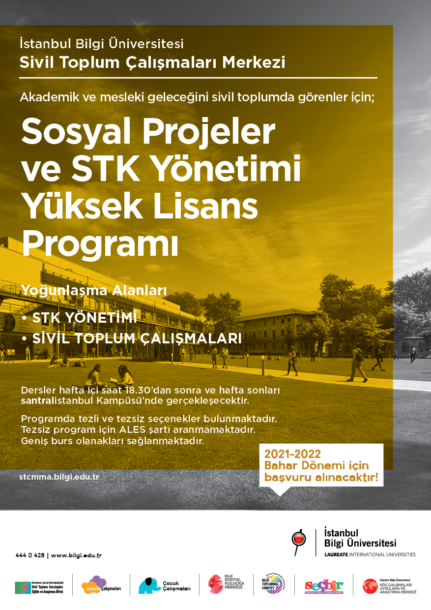 Sosyal Projeler ve STK Yönetimi Yüksek Lisans Programı Başvuruları Açıldı!