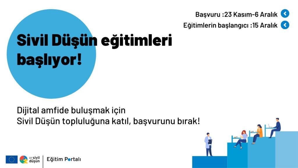 Sivil Düşün eğitimleri başlıyor: Dijital amfide buluşmak için kayıt ol!