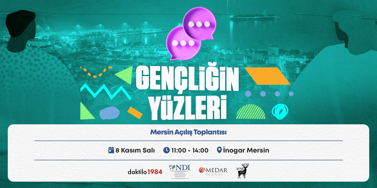 Gençliğin Yüz’leri Mersin Açılış Toplantısı 8 Kasım Salı Gerçekleşecek!