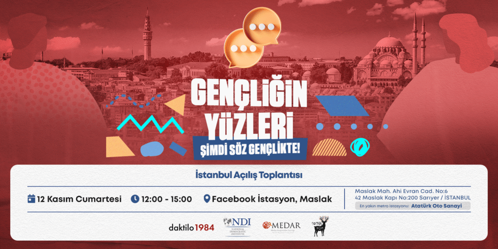 Gençliğin Yüz’leri İstanbul Açılış Toplantısı 12 Kasım Cumartesi