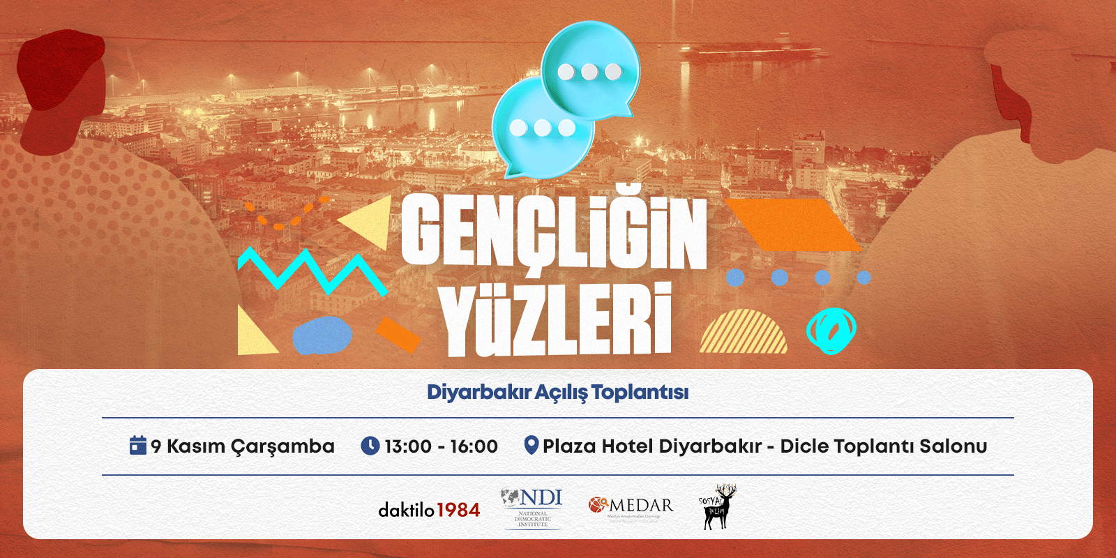 Gençliğin Yüz’leri Diyarbakır Açılış Toplantısı 9 Kasım Çarşamba Gerçekleşecek!