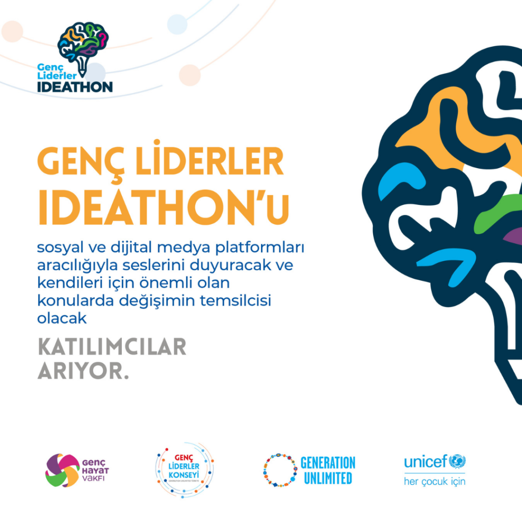 Genç Liderler Ideathon'u, sosyal ve dijital medya platformları aracılığıyla seslerini duyuracak ve kendileri için önemli olan konularda değişimin temsilcisi olacak katılımcılar arıyor