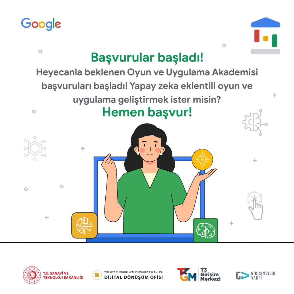 Geleceğini Tasarlamak İsteyen Gençler Google Oyun ve Uygulama Akademisi'nde Buluşuyor