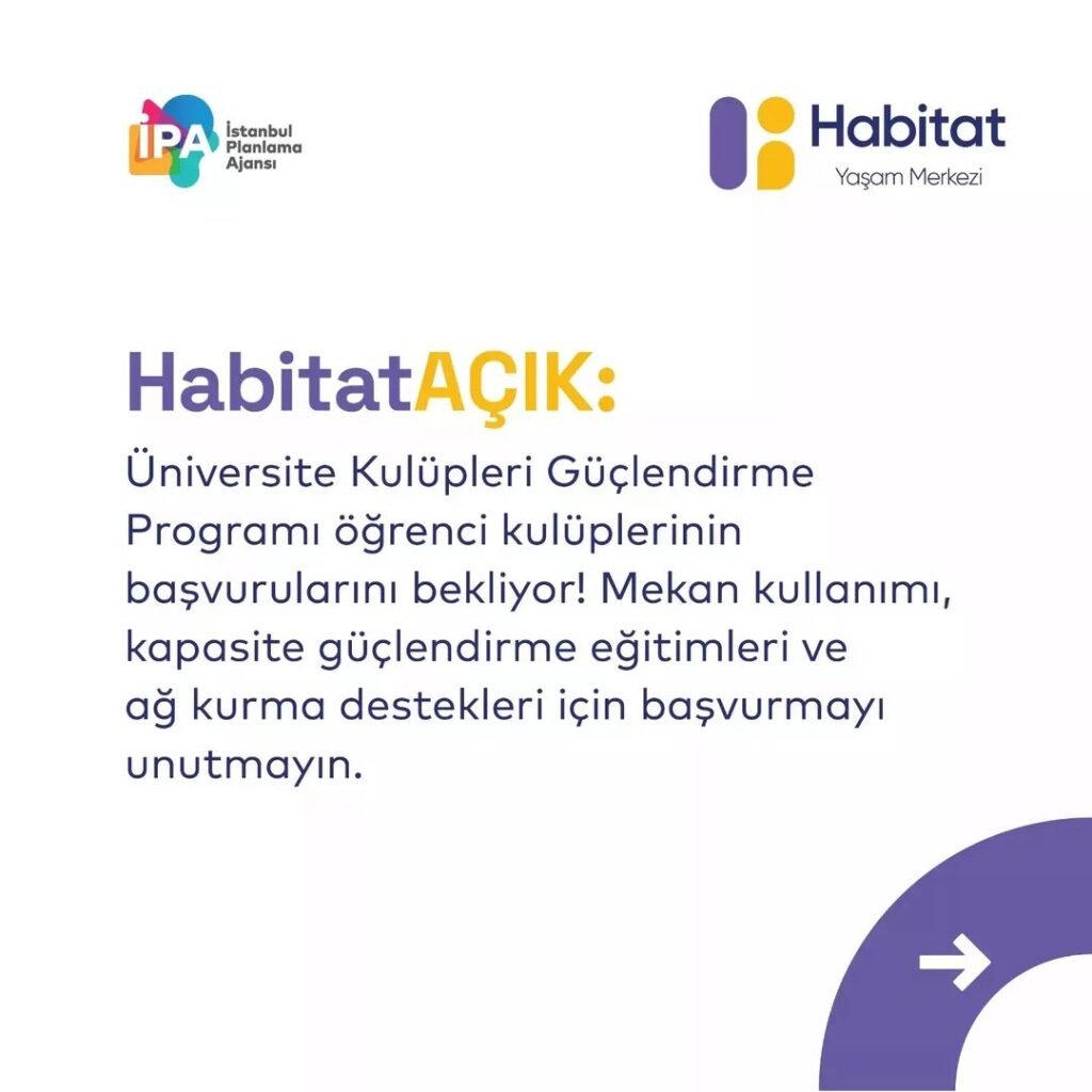 HabitatAÇIK Üniversite Öğrenci Kulüp Başvuruları Başladı!