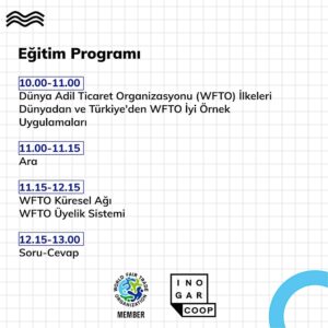 Dünya Adil Ticaret Organizasyonu Bilgilendirme Eğitimi 27 Ekim'de!