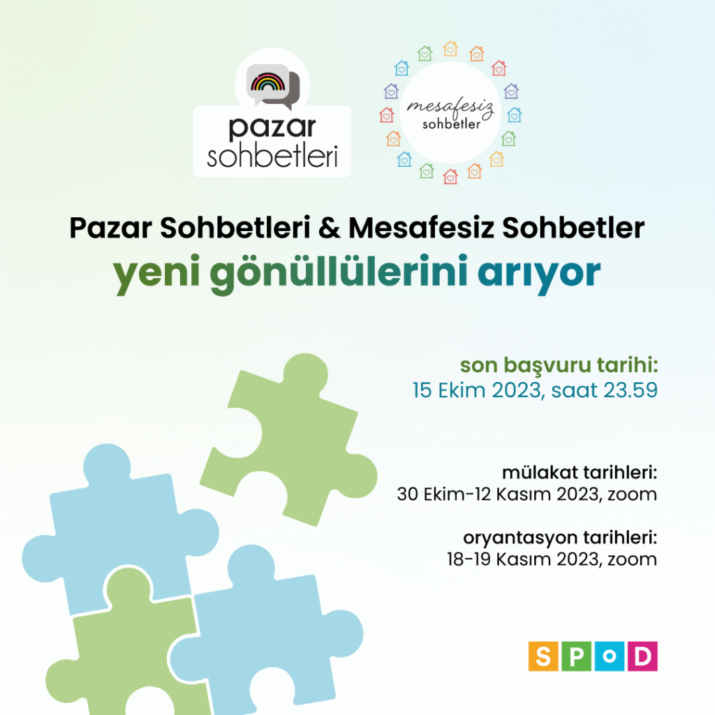 Mesafesiz Sohbetler & Pazar Sohbetleri Yeni Gönüllülerini Arıyor!