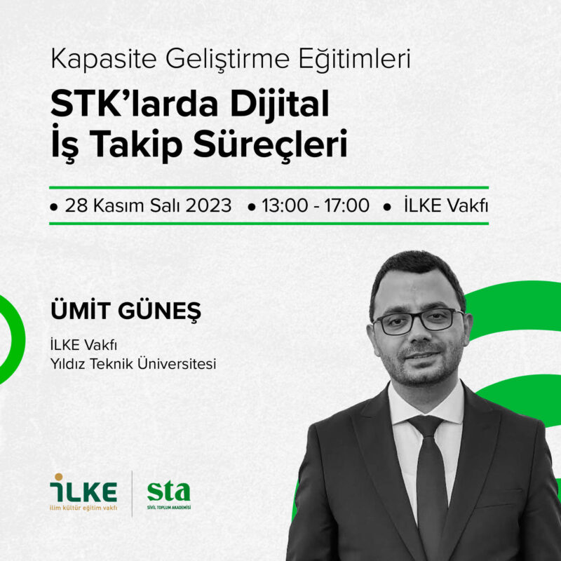 STK’larda Dijital İş Takip Süreçleri Eğitimi 28 Kasım'da Gerçekleşecek!
